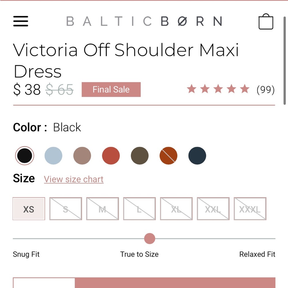 Baltic Born Victoria Off Shoulder Maxi Dress - Picture 5 of 7